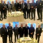 Accademici Foggia; Delegati G.Trincucci (Gargano), V.Rizzi (Bari), P.Scalera (Altamura), il vice Pres.Vicario Mimmo D'Alessio, V.A.Vinelli (Foggia), M.G.Iannuzzi (Castel del Monte), F. Nardelli (Foggia-Lucera)
