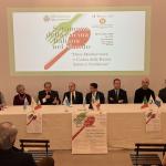 Da sin. Dr.ssa Di Luca, Dr.ssa Corsi, Amb. Colaceci, Delegato Piva, Segr. Stato Ciacci, Segr. Stato Lonfernini, Dr. Margotti, Pres. Benedettini