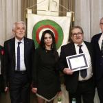 Il Premiato, i neo Accademici, il Delegato il Coordinatore Territoriale