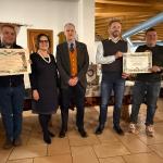 Foto premiati con alla sx del Delegato la dr.ssa Anna Trettenero Presidente di Confagricoltura Vicenza