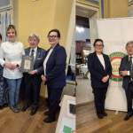 Il Delegato con staff e titolare ristorante "Cavallino Bianco"