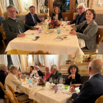 Simposiarchi, la Delegata, il Vice Delegato, la Segretaria di Delegazione; Accademici e ospiti