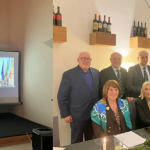 Video messaggio del Presidente; Delegata con alcuni Accademici