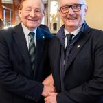 Il Presidente Paolo Petroni e Sergio Santin Presidente dell'Associazione Bottega dei Talenti Caterina & Francesca APS