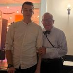 Il Delegato Eros Barantani con lo chef Mattia Turcato